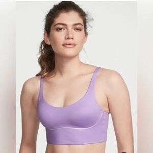 Victoria's Secret Allegro Medium Impact Wireless Sport Bra Purple 34B
